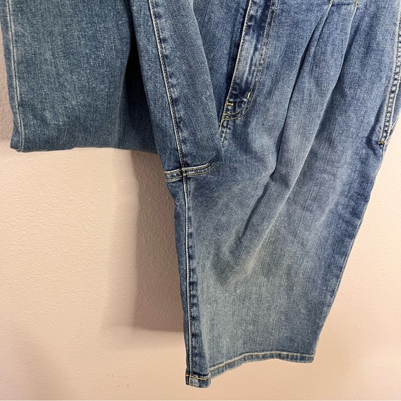 Nili Lotan Women Julie Trouser Size 30 Faded Wash 11625W45 Bermuda Denim Cotton - Picture 4 of 10